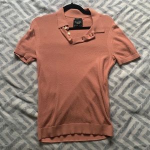 Abercrombie and Fitch Waffle Knit Polo